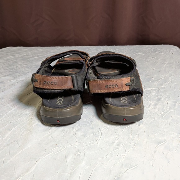 Ecco Yucatan Sandals Mens Size US 15 EU 49 Casual Hiking Gorpcore Leather Brown